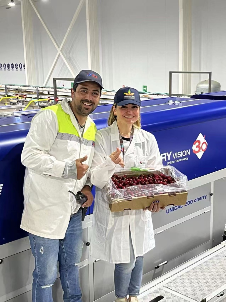 Cherry Vision 3.0 Unitec Italia processing plant Dancing Sun