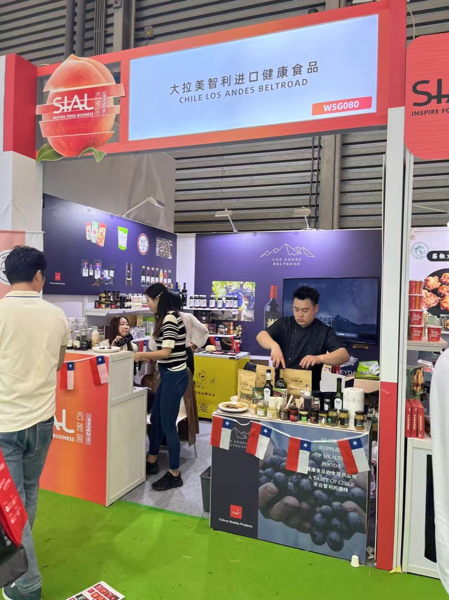 SIAL Shanghai 2023 own booth Los Andes Beltroad Chile